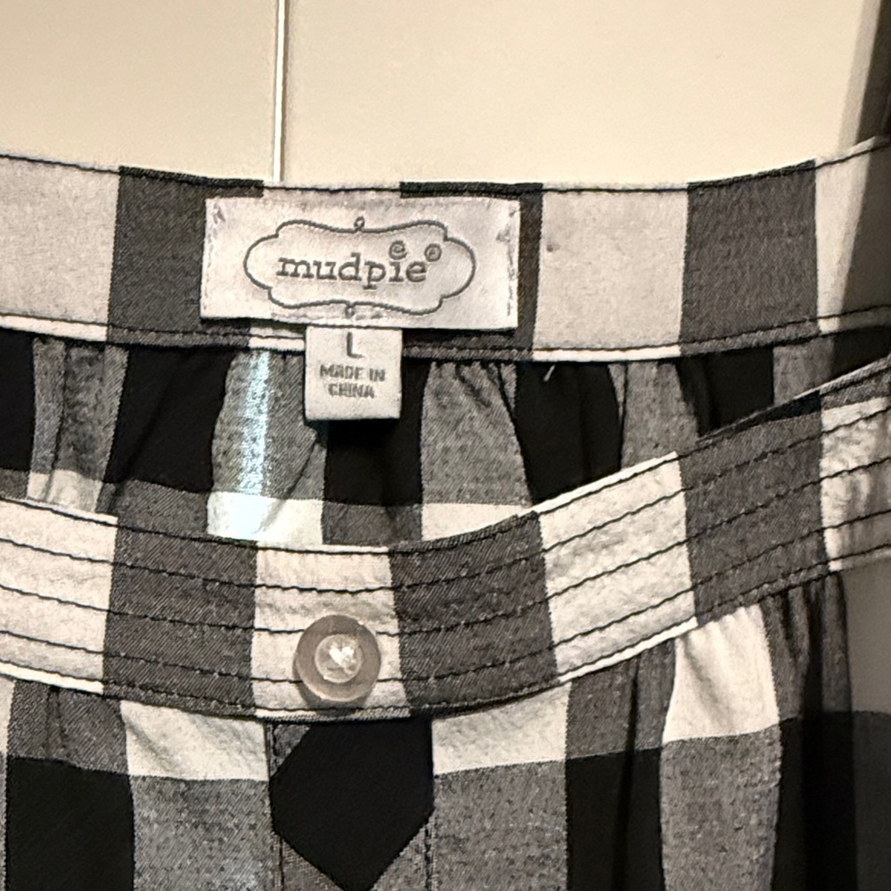 Mud Pie Black and White Checkered Dress - Picture 2 of 6